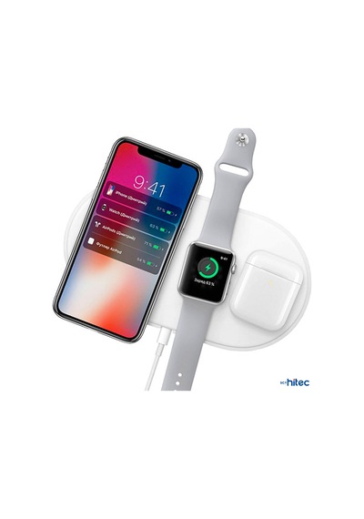 Schitec Air Power 3in1 Telefon/saat/Apple Uyumlu AirPods Wireless Kablosuz Şarj İstasyonu