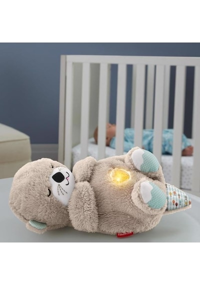 Fisher Price Uyku Arkadaşı Su Samuru, Nefes Alıp Verir Gibi Hareket Eden Pelüş Bebek Oyuncağı Fxc66