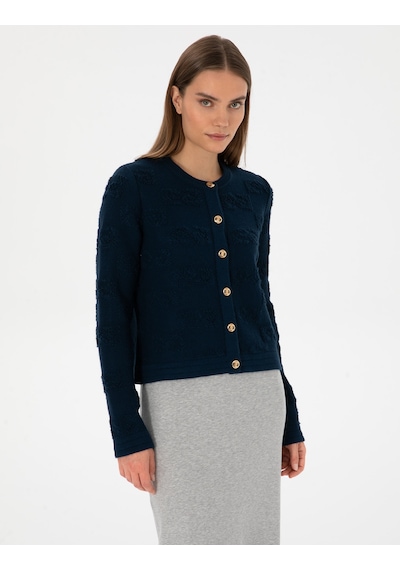 Pierre Cardin Kadın Hırka Triko 50310960-vr033 Lacivert