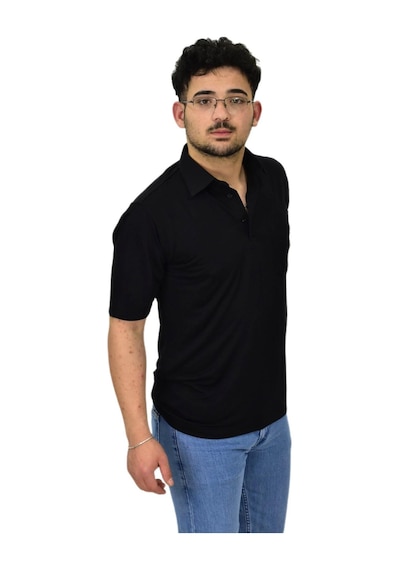 Raymons Erkek Büyük Beden Gömlek Yaka Tişört T6065 Bgl-st04540 Siyah