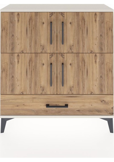 Arges Şifonyer 4 Raflı Tek Çekmeceli 4 Kapaklı 88x30x96 Aytaş... Aytaşı