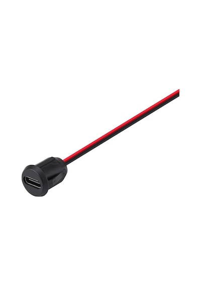 Type C Panel Montaj Dişi Soket 2 Pin 15cm Kablolu Uzatma Usb 3.1 Konnektör Araba Kamera Oyuncak