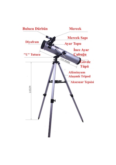 DailyTech 350X Profesyonel Ultra HD Astronomik Monoküler Teleskop