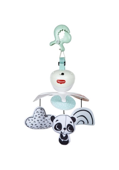 Tiny Love 0-3 Yaş Müzikli Sevimli Panda Dönence Beşik Ve Bebek Arabası Oyuncağı Black & White Koleksiyonu