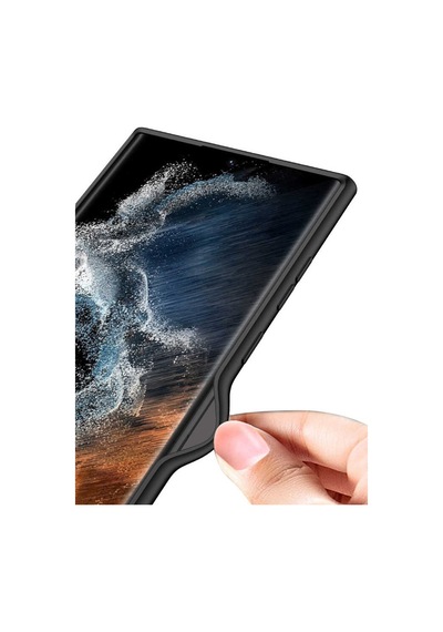 Galaxy S22 Ultra Kılıf Kurtiletisim Silikon Kıpta Kılıf Mürdüm