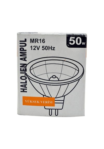 50w 12v İğne Bacak Halojen Spot Ampul Sarı Işık Gu5.3 Duylu Diğer