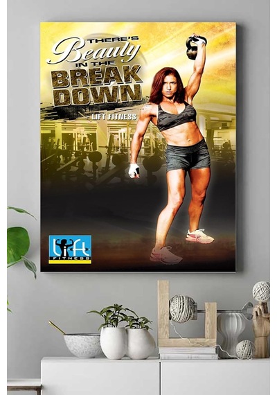 Beauty Fitness Vücut Geliştirme Body Building Fitness Kanvas Tablo 40 X 60