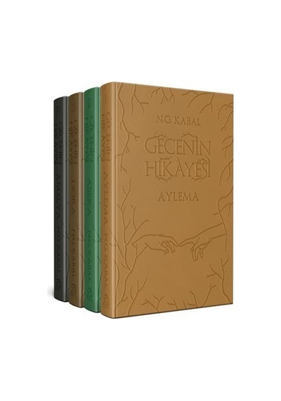 Gecenin Hikayesi Deri Kapak Seti - 4 Kitap Takım - N.G. Kabal - Martı Yayınları
