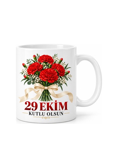 Bezos Cumhuriyet Neşesi Tasarımlı Porselen Kupa - Model 734 Nxrlvng