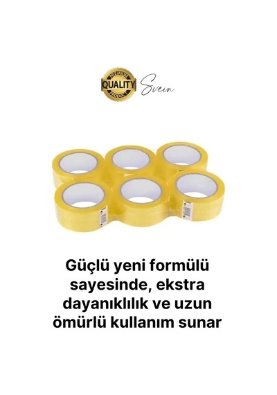Ekstra Güçlü Yeni Formül 1 Adet 45 Mm X 100 Mt Koli Bandı Şeffaf Dayanıklı Bant Taşınma Ambalaj