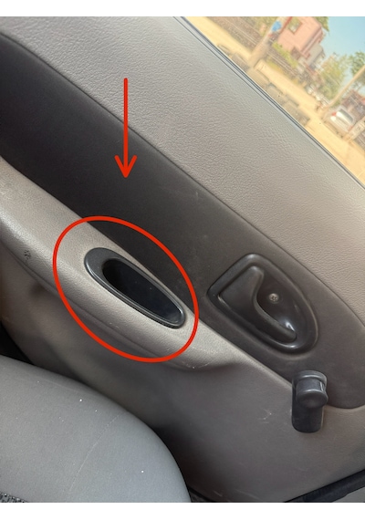 Renault Clio Symbol Thalia Arka Kapı Tutamağı Sağ Veya Sol İç Kapı Çekme Kolu Kapı Cep Tutamağı Siyah