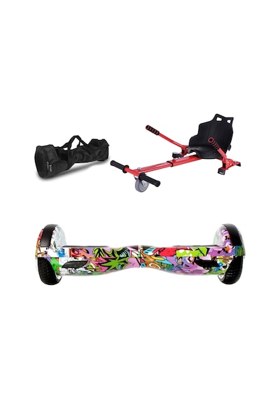 Citymate Elektrikli Kaykay Hoverboard Akıllı Denge 6.5 Inch + Hoverkart + Çanta Extrem Paket D04