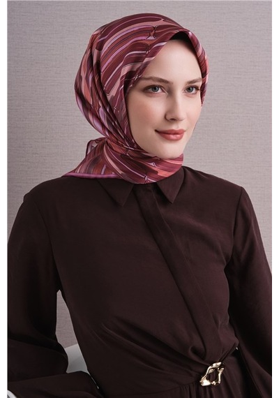 Armine Saf İpek Sura Eşarp 9616d 54 Bebek Mavi Adaçayı