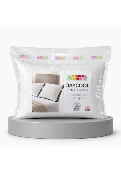 Çantalı Daycool Serisi Klimalı Yastık - 800 Gram - Mikro Kapitone Yastık Mikrofiber Antialerjik Klimalı Konfor Yastığı Terletmeyen Beyaz