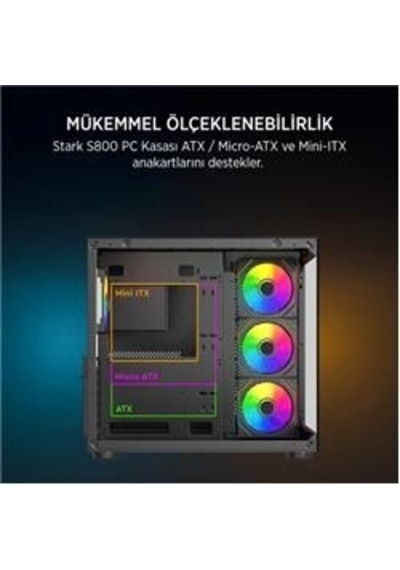 James Donkey Stark S800 4x Argb 750w Gaming Kasa