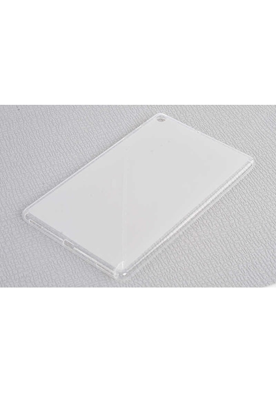 Goocamp Galaxy Tab A 10.1 2019 T510 Kılıf Uyumlu Tablet Süper Silikon Kapak-beyaz Tablet Kılıfı