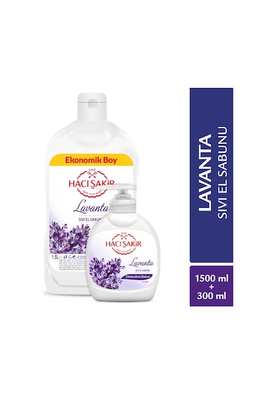 Hacı Şakir Lavanta Sıvı El Sabunu 1500 ML + 300 ML