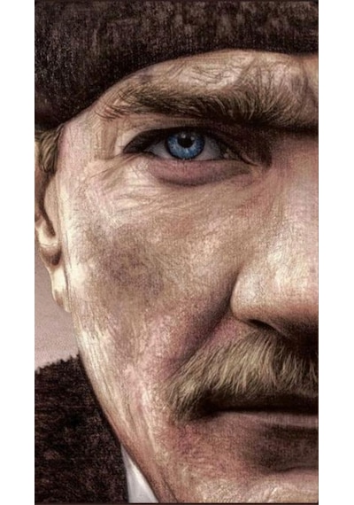 Özel Çizim Atatürk V32 Kanvas Tablo Ev Dekarasyon Hediyelik Duvar Süsü Ölçü Seçmeyi Unutmayınız :