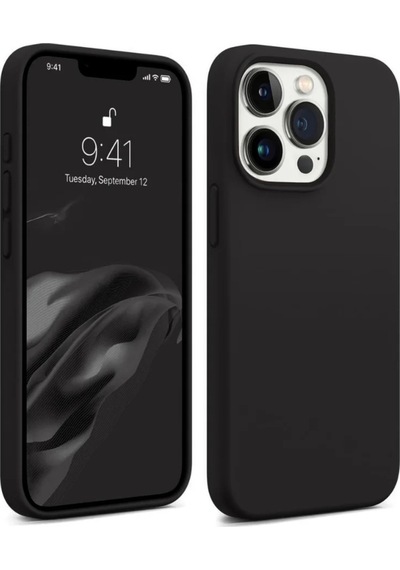 Bix Apple Uyumlu iPhone 14 Pro Max Silikon Kılıf Magsafe Güçlü Koruma Darbe Emici Kakao Kahverengi
