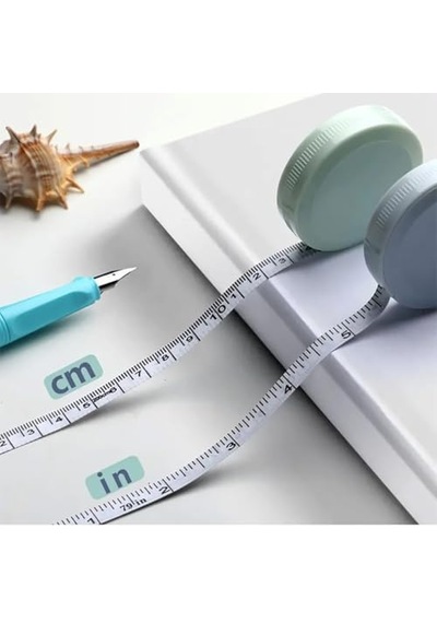 Çekilebilir Ölçüm Mezurası Terzilik Için 2 Adet Yeşil 0 - 300 MM