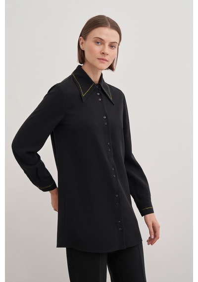 Aker 24aw15263111 Küçük Beden Tunik 24aw15263111 002 Siyah Siyah