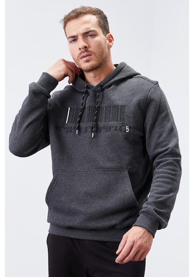 Tommy Life Antrasit Melanj Nakışlı Kanguru Cep Standart Kalıp Kapüşonlu Erkek Sweatshirt - 87839 Antrasit Melanj Tommy Life Antrasit Melanj Nakışlı Kanguru Cep Standart Kalıp Kapüşonlu Erkek Sweatshirt - 87839 Antrasit Melanj