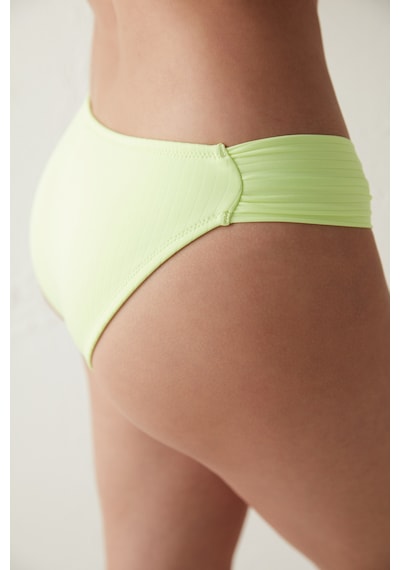 Penti Neon Yeşil Lively Büzgü Detaylı Hipkini Bikini Altı