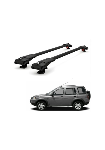 Land Rover Freelander 1 L314 5 Kapı 1997-2006 İçin Ara Atkı Tavan Barı , Araç Üstü Ekipman Taşıma Barı Siyah 2 Adet