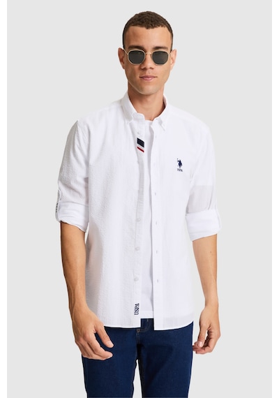 U.S. Polo Assn. U.s. Polo Assn. Erkek Beyaz Gömlek Basic 50324638-vr013