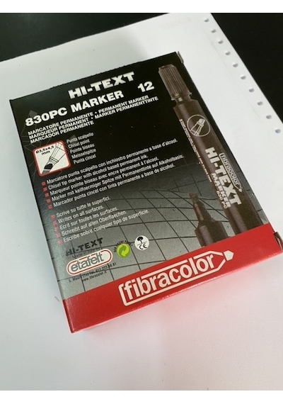 HI-TEXT 830PC MARKER KALEM 12Lİ KUTU Siyah