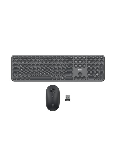 Mk250 Elegance Combo Sessiz 2.4ghz Kablosuz Türkçe Q Klavye Mouse Seti Grafit Gri Optik