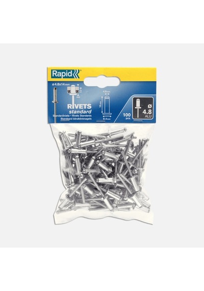 Rapid Perçin 4,8x14 Mm Alu Poşet 100 Adet