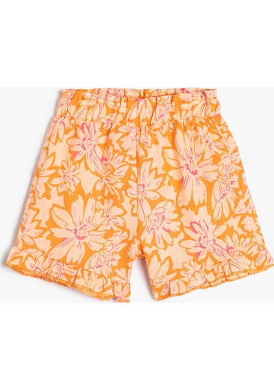 Koton Shorts Turuncu Desenli 4smg40027aw Turuncu Koton Shorts Turuncu Desenli 4smg40027aw Turuncu