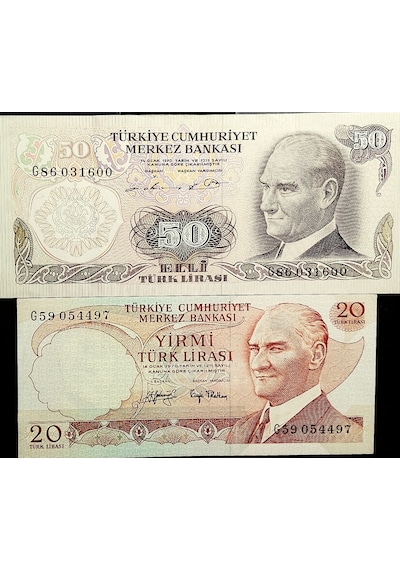 Cumhuriyet İlk Dönemi G Serisi 6.emisyon 50,20 Türk Lirası