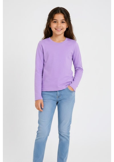 Kiagu Lila Basic Tsort - Terletmeyen Esnek Kumaş Pamuklu Mevsimlik Lila Kız Çocuk T-shirt Lila Kiagu Lila Basic Tsort - Terletmeyen Esnek Kumaş Pamuklu Mevsimlik Lila Kız Çocuk T-shirt Lila