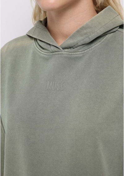 Colin's Colins Regular Fit Kapüşonlu Baskılı Kadın Yeşil Sweatshirt Cl1075205 Q1.v1 Sag Sage