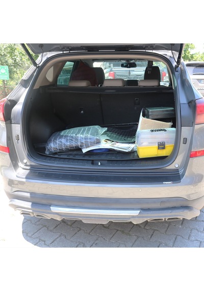 Hyundai Tucson İle Uyumlu 2018 2019 2020 Araka Tampon Üstü Eşiği Plastik