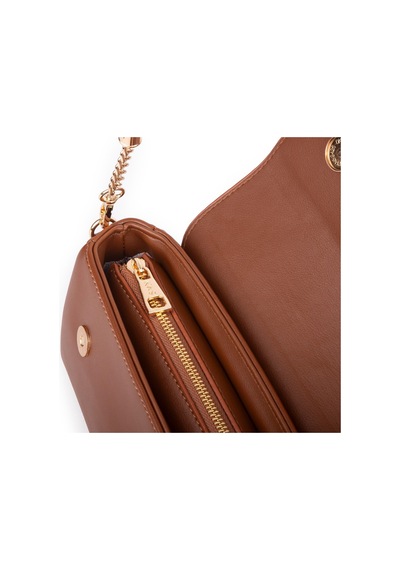 Nas Bag Kadın Sade Şık Omuz Ve Çapraz Çanta En 24 Cm Boy 12 Cm Taba Diğer
