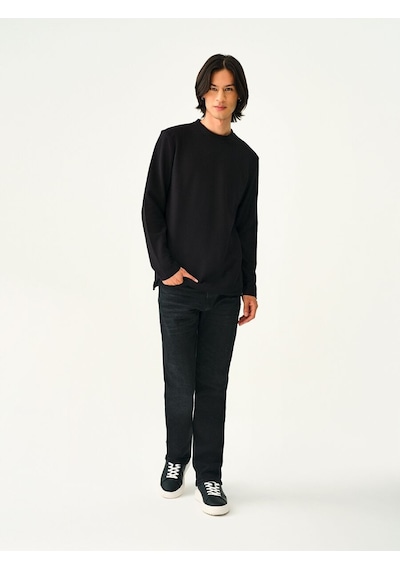 Loft Regular Fit Erkek Tshirt U.kol Lf2036600 Q1.v1 Siyah