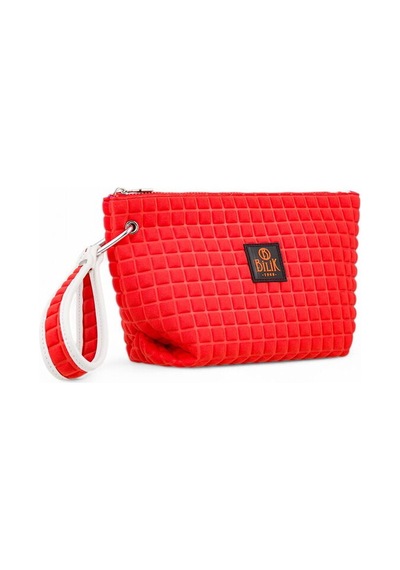 Bilik Deri Scuba Kiremit Kadın Portföy & Clutch Çanta Yeliz Kiremit
