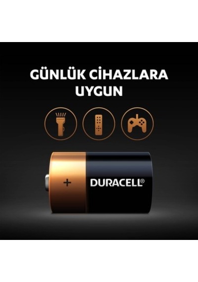 1.5v D Pil, 2'li Paket, Uzun Süreli Enerji
