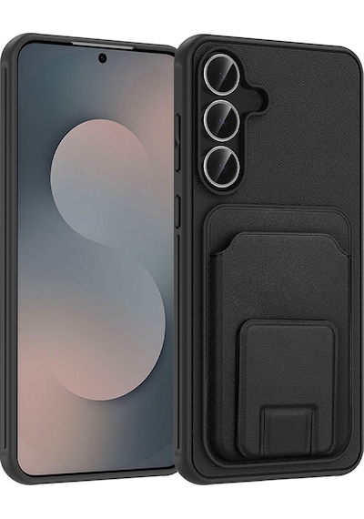 Nihcase Samsung Uyumlu Galaxy S25 Fe Kılıf Kartlıklı Standlı Square Folding Kılıf