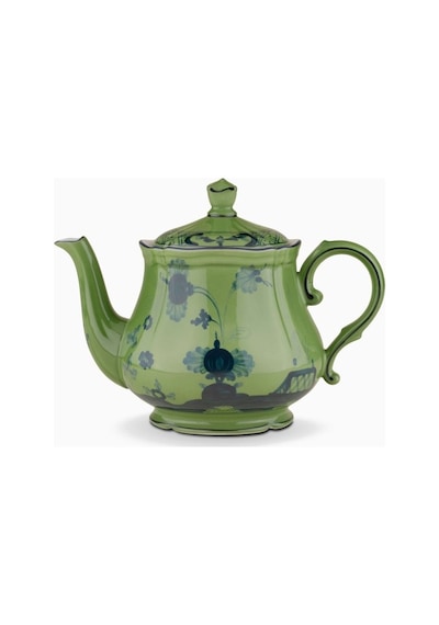 Ginori 1735 Çaydanlık Porselen 680ml Oriente Italiano Koleksiyonu Şık Desen Kapaklı Çaydanlıklar 20 Çok Renkli