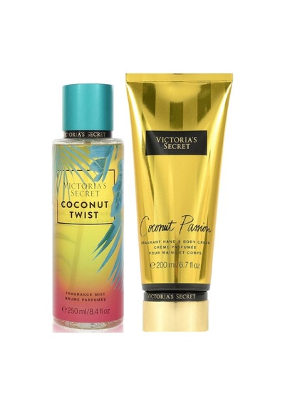 Victoria's Secret Coconut Passion & Coconut Twist El Ve Vücut Kremi Ve Spreyi 2'li Set