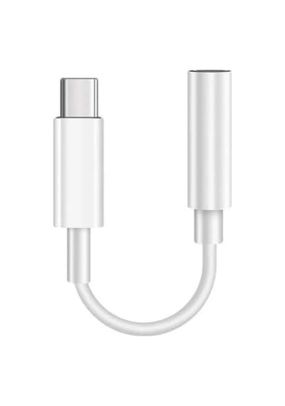 Schitec Usb-c To Headphone Jack Apple Uyumlu iPhone 15 Dönüştürücü Adaptör Beyaz Uc11