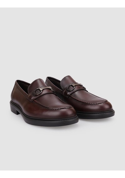 Cabani Venano %100 Hakiki Deri Kahverengi Tokalı Erkek Loafer