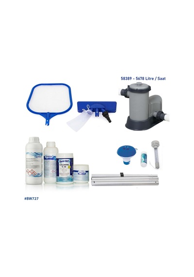 Bestway İntex Havuzlarla Uyumlu Full Havuz Temizlik Seti 58389 BW727