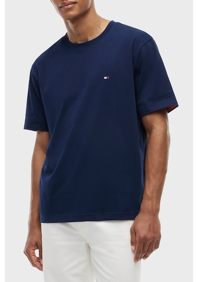 Tommy Hilfiger Pamuklu Regular Fit Bisiklet Yaka T Shirt Erkek T Shirt Mw0mw43203 Dcc Lacivert