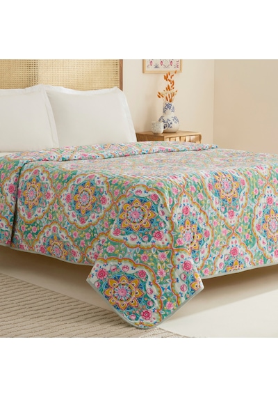 Karaca Home Luna Çok Amaçlı Çift Kişilik Yatak Örtüsü Multicolor Çok Renkli