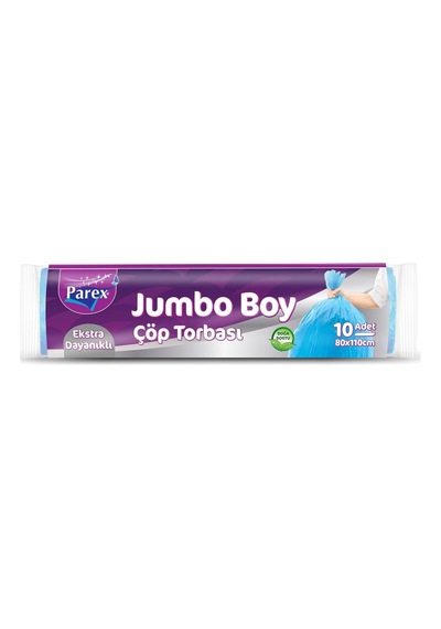 Parex Ekstra Dayanıklı Çöp Torbası Jumbo Boy 10'lu